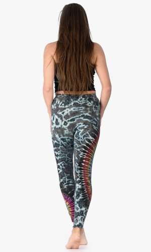 Legíny THAI BATIK šedo-modré