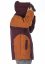 Bunda s kapucňou Praja vínovo-oranžová - Veľkosť: 2XL