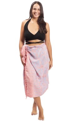 Sarong BALI BATIK  růžový IX.