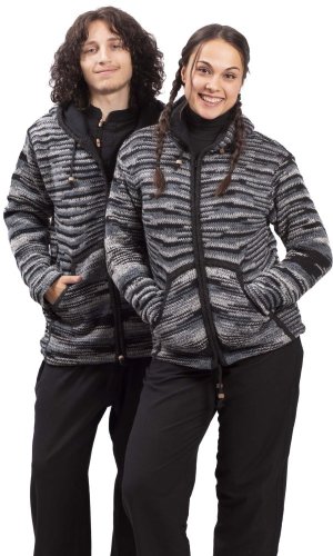 Kurtka dzianinowa MARLED szara - Rozmiar: M