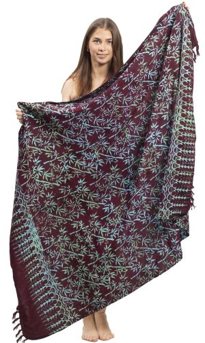 Sarong BALI BATIK brązowy VII.