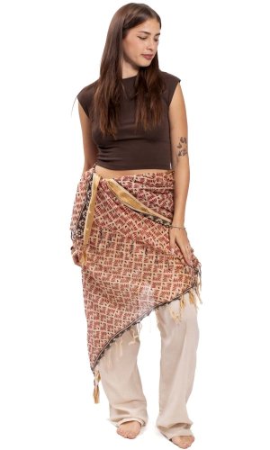 Sarong / šátek JALA / bordó ornament IV.