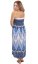 Dlouhá sukně / šaty THAI PEACOCK modrá I.