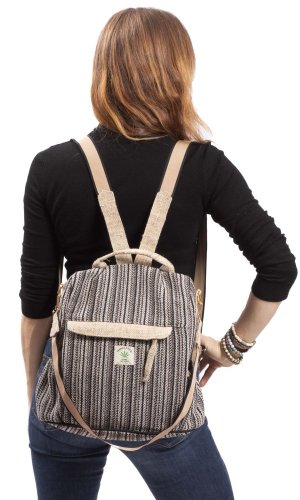 Batoh 2v1 VANYA čierno-béžový I.