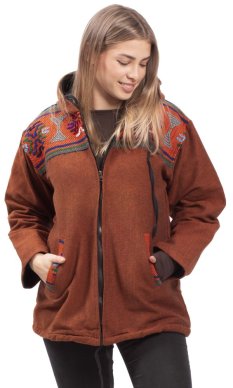 Teplá bunda VIKRAM hrdzavá XV.