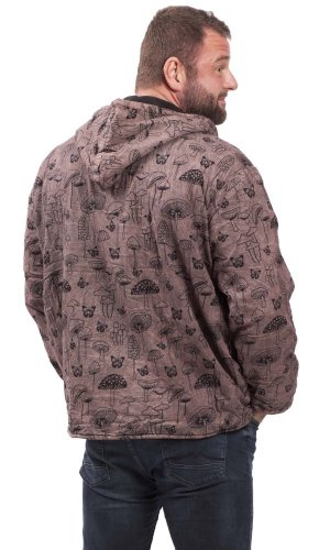 Kurtka z kapturem MUSHROOM bordó