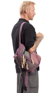 Batoh ETNO multipocket fialová IV.