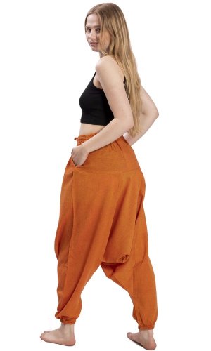 Harémové kalhoty / Sultánky CLASSIC oranžové