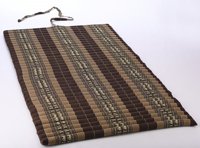Futon rolowany brązowy Słonie 120cm