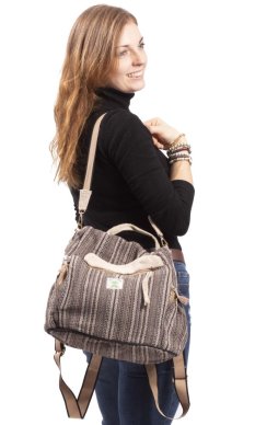 Batoh 2v1 VANYA hnedo-béžový I.