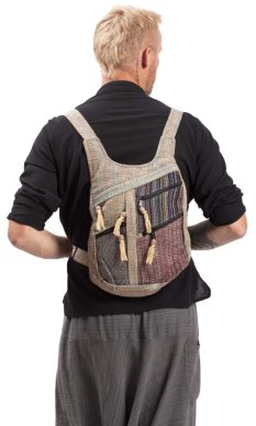 Batoh ETNO multipocket světle zelená IV.