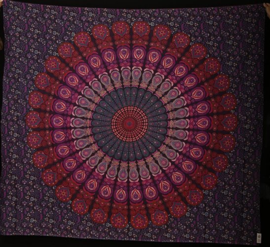 Mandala velká Barmere Sooraj fialová