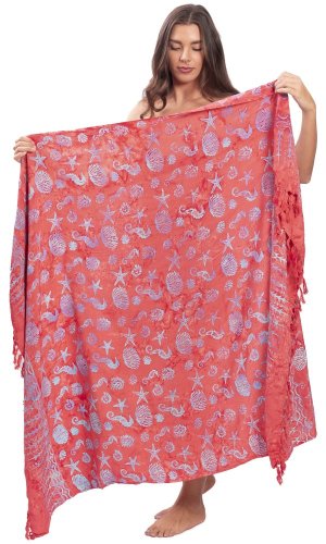 Sarong BALI BATIK červený I.