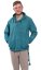Bluza unisex z kapturem RAHUL turkusowa - Rozmiar: 2XL
