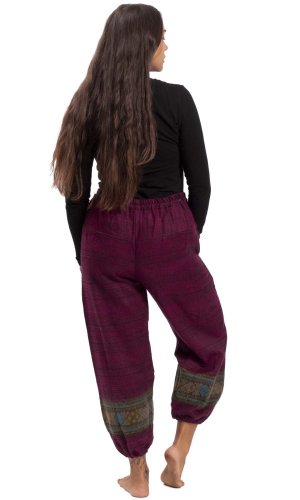 Teplé kalhoty BIHAR FIT fuchsiové