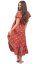 Dámské šaty dlouhé SNEHA červené IV.