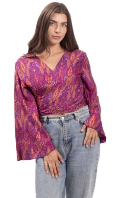 Bolerko GITA s dlouhým rukávem fialové II.