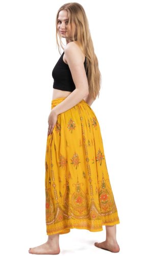 Długa spódnica GYPSY żółta