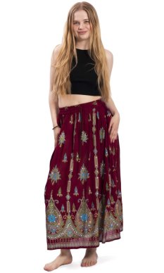 Dlouhá sukně GYPSY bordó