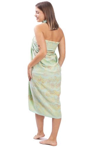 Sarong BALI BATIK jasnozielony V.