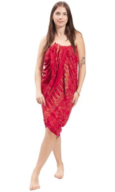 Sarong BALI BATIK czerwony II.