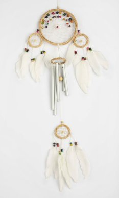 Lapač snů SOUND bílý / délka 60 cm