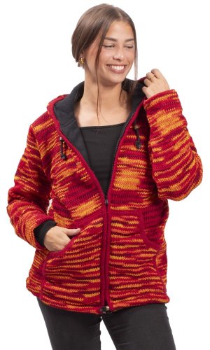 Pletená bunda MARLED oranžová