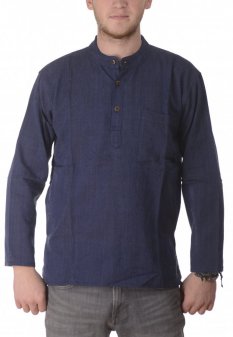 Koszula indyjska / ETNO KURTA ciemno niebieska