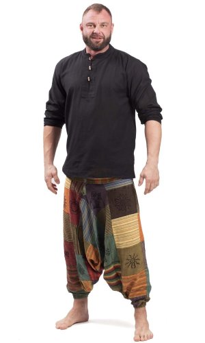 Patchworkowe szarawary KANTHA