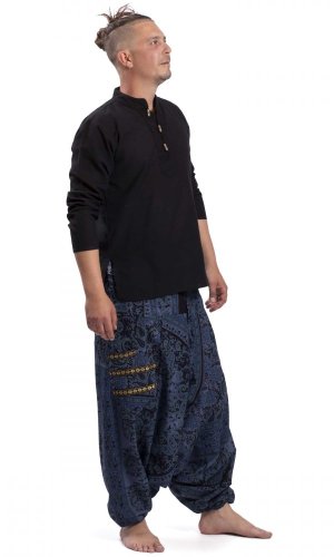 Harémové kalhoty / Sultánky MANDAL tmavě modré