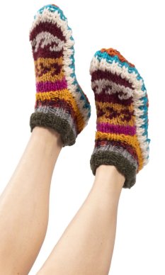 Dziergane kapcie XXI.