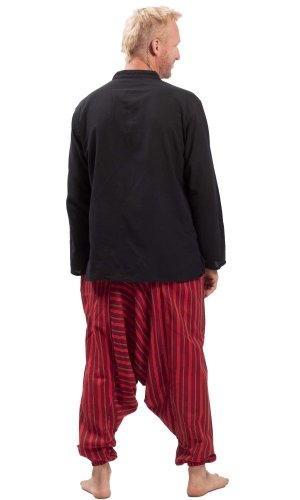 Harémové kalhoty / Sultánky CLASSIC STRIPES červená I.