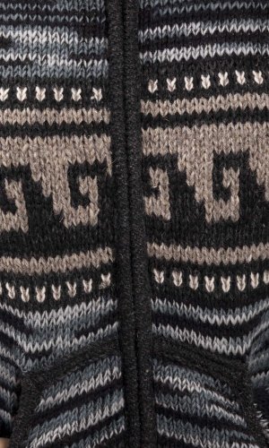 Kurtka dzianinowa HIMALAYAN szaro-brązowy I. - Rozmiar: XL