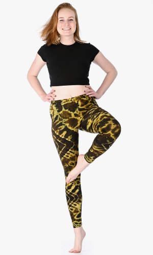 Legginsy THAI BATIK khaki