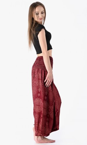 Harémové kalhoty / Sultánky červené