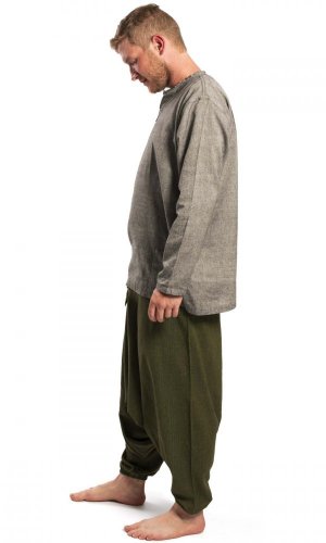 Harémové kalhoty / Sultánky zelené