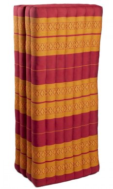 Futon skladací Comfort žlto-červený 120 cm