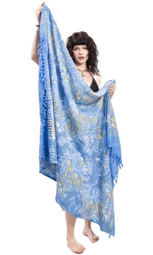 Sarong BALI BATIK niebieski II.