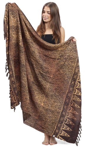 Sarong BALI BATIK brązowy IV.