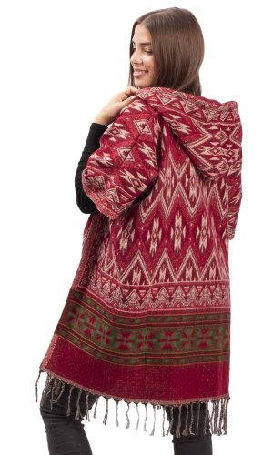 Pončo RIVAN červené