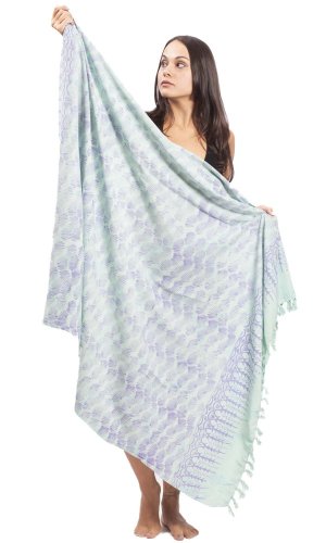 Sarong BALI BATIK zelený XXI.