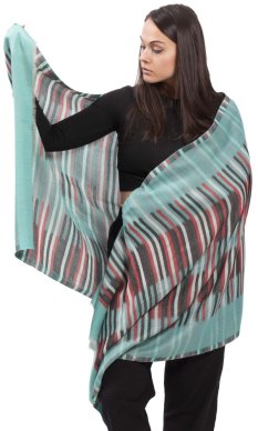 Pashmina VARUN / tyrkysová