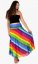 Długa spódnica Rainbow tęcza - Rozmiar: XL
