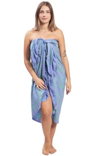 Sarong BALI BATIK jasnoniebieski I.