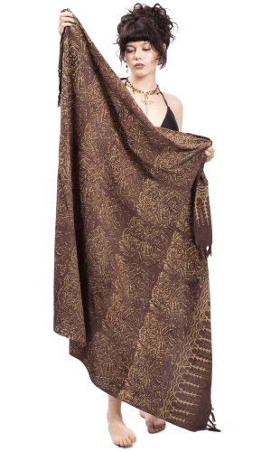 Sarong BALI BATIK hnědý II.