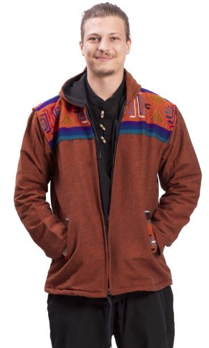 Ciepła kurtka męska VIKRAM rdzawa czerwień VI. - Rozmiar: L