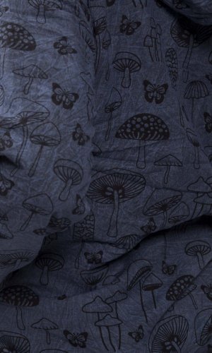 Bunda s kapucí MUSHROOM tmavě modrá