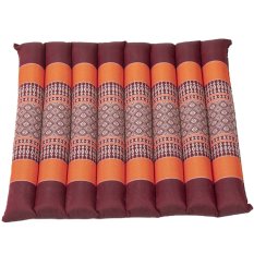 Meditačná poduška CLASSIC  oranžovo-vínový III.