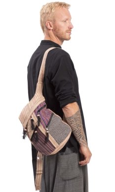 Batoh ETNO multipocket světlý IV.