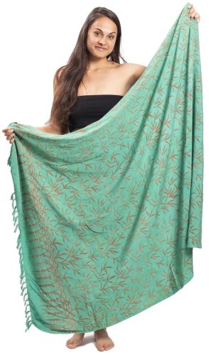 Sarong BALI BATIK turkusowy XI.